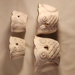 Stoneware Owl Measuring Cup Set